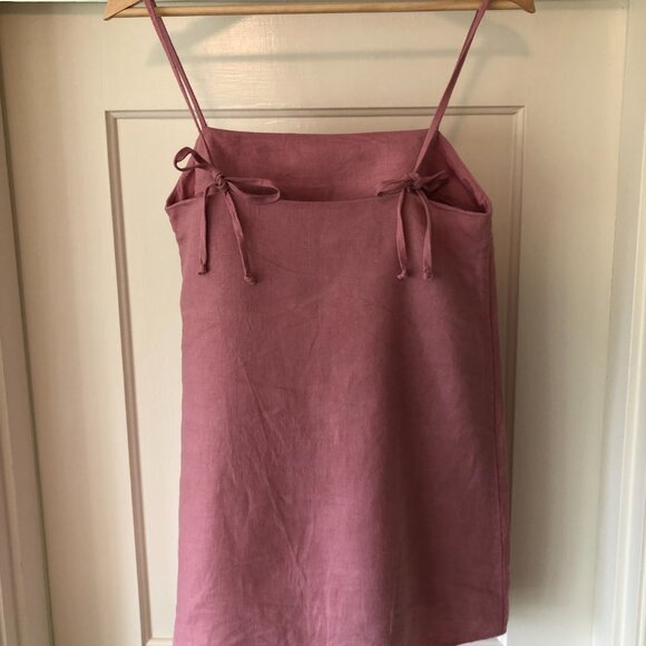 Reformation Aubree pink tie dress - Picture 4 of 7